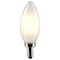 Satco 4-Watt B11 LED - Frosted - Candelabra Base - 3000K - 350 Lumens - 120 Volts, 2PK S21824 - alternate 4